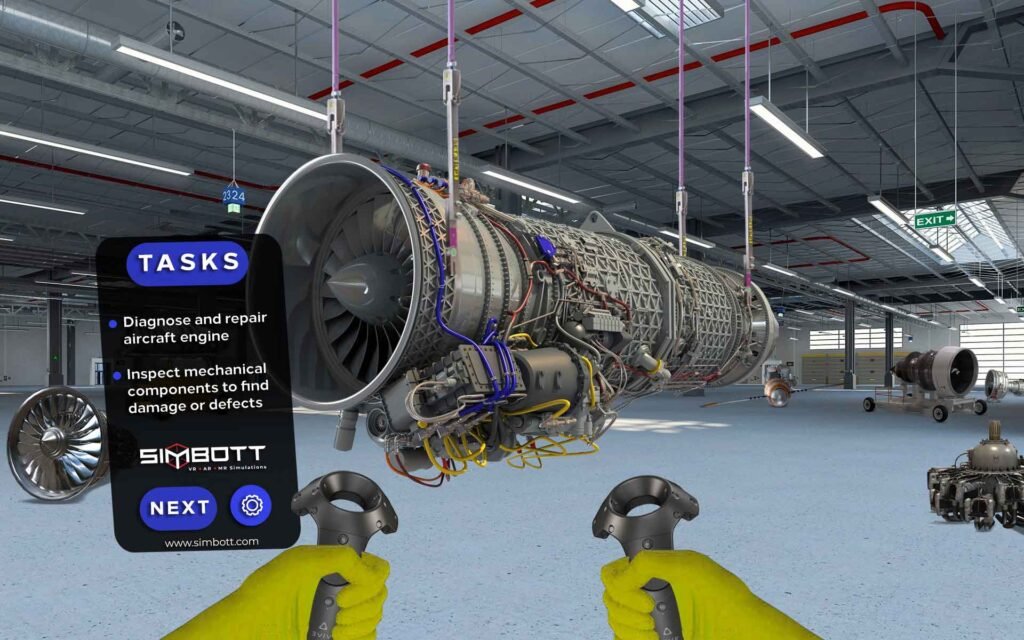 virtual reality aircraft maintenance training