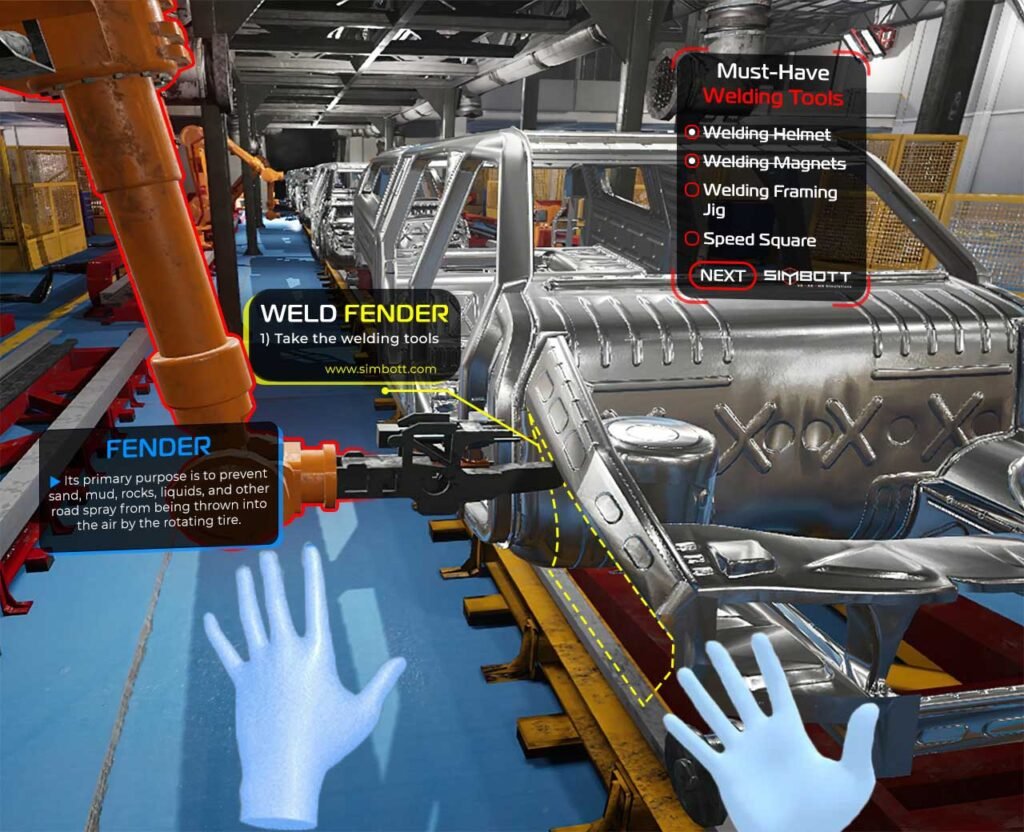 vr manufacturing training for Virtual training for assembly dismantling the project