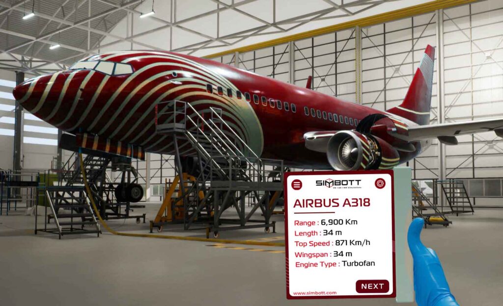 Virural reality in aviation training - Aircraft Simulator