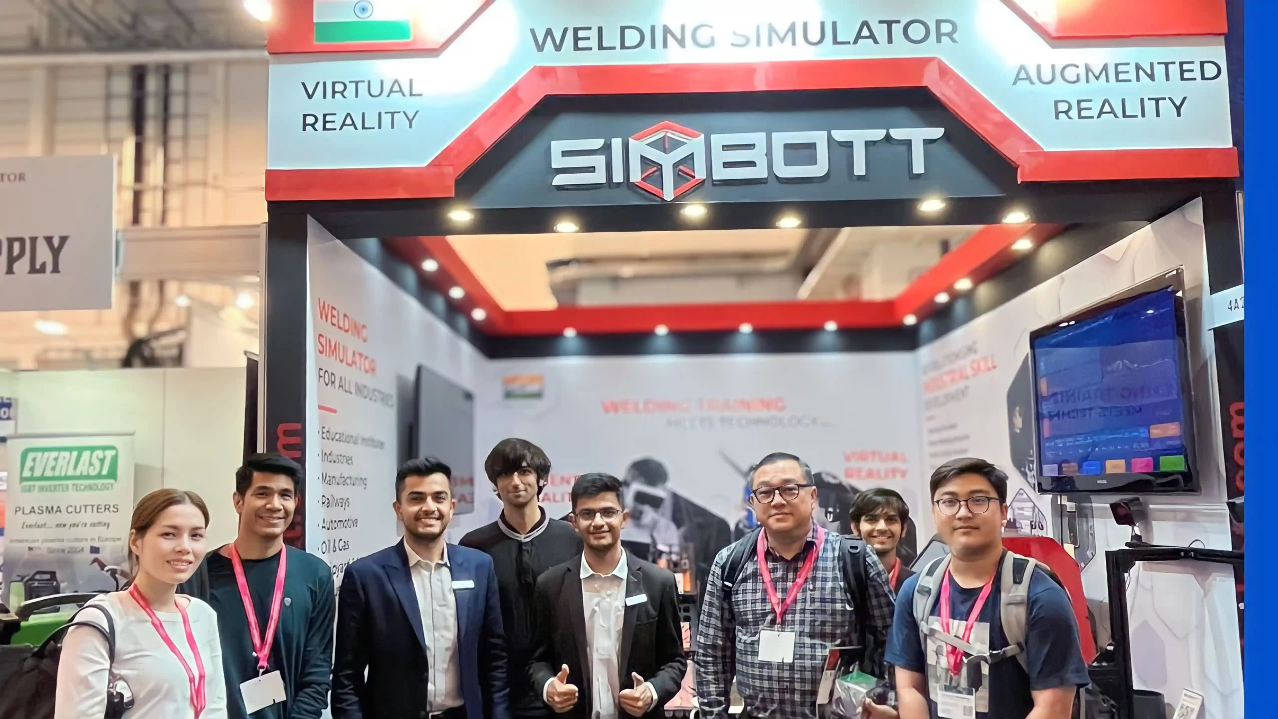 Simbott Virtual Reality Welding Simulator exhibition At germany